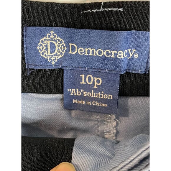 Democracy 10P Ab Solution Cargo Pants In Blue With Elastic Waistband Size 10P - Picture 9 of 14